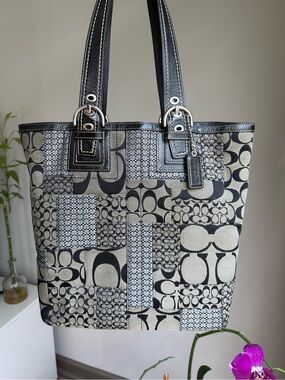 Coach patchwork tote